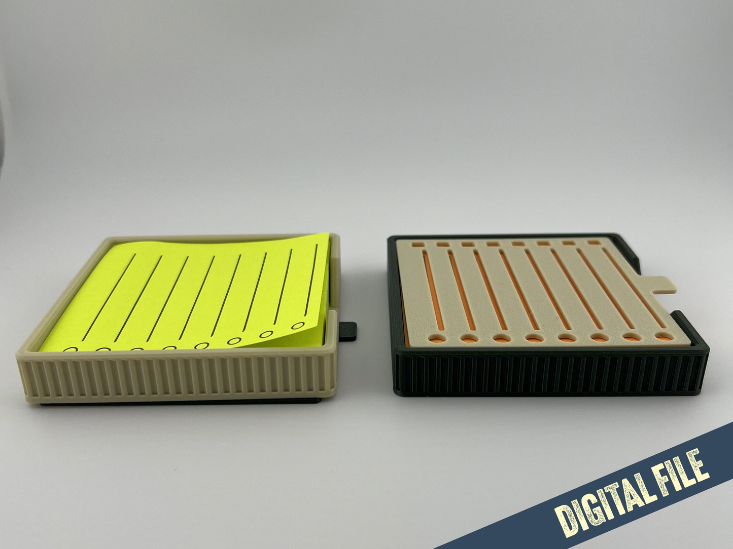 Sticky Note Holder 3D Printing File | Desk Organizer Digital Download